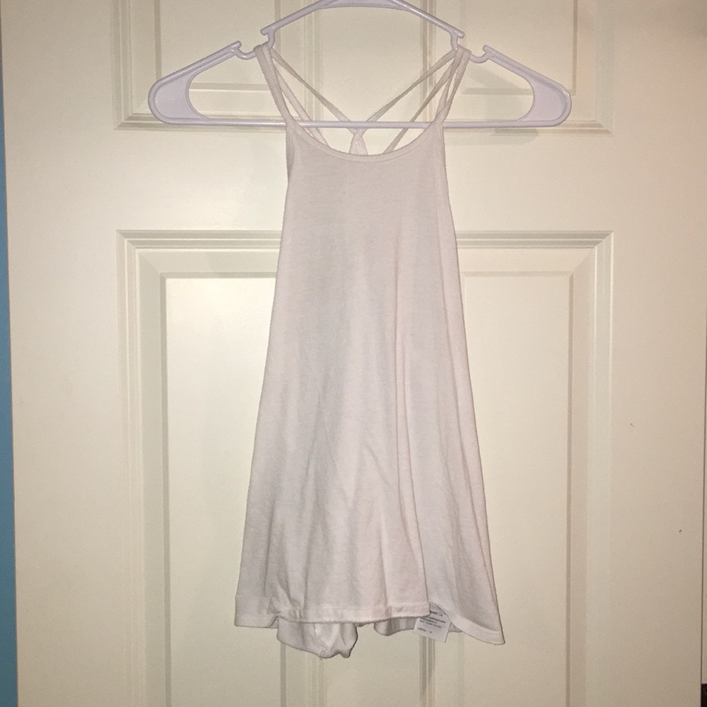 white high neck top